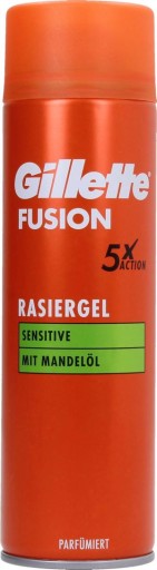 GILLETTE FUSION Sensitive gél na holenie 200 ml
