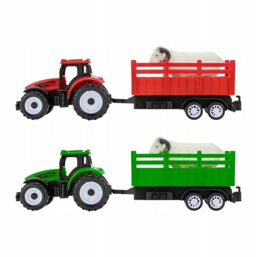 TRAKTOR S PRÍVESOM A ZVIERATKOM