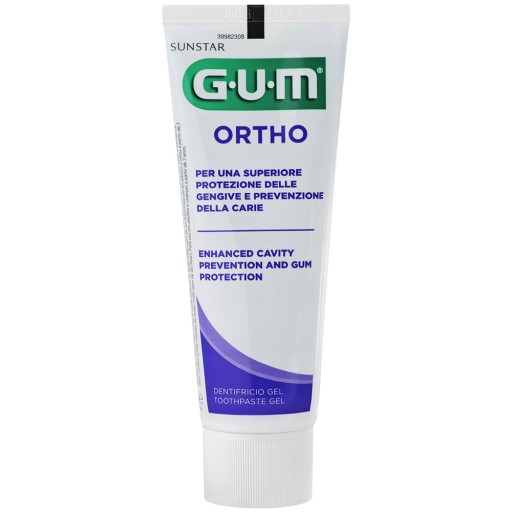 SUNSTAR GUM ORTHO ZUBNÁ PASTA 75 MINT ML PRE ORTODONTICKÉ PRÍSTROJE