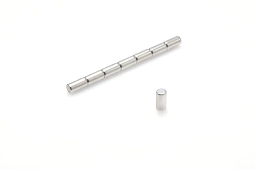 Neodymový magnet valcový MW 4x8 mm N38 10 ks.