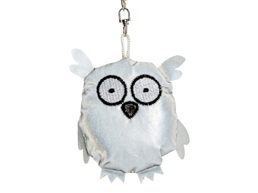 MASKOT REFLEXNÝ PRÍvesok KĽÚČENKA REFLEXNÁ SOVA NA KARABÍNU BATOH