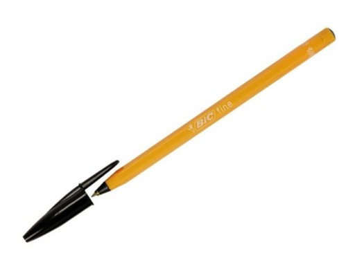 BIC Fine ORANGE guľôčkové pero čierne 0,8 mm