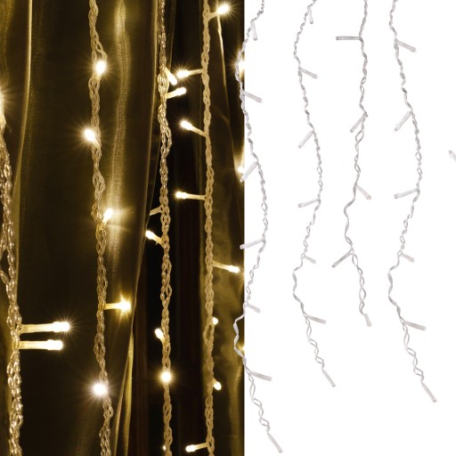LED ZÁCLONA SVETELNÁ ZÁCLONA VIANOČNÉ OSVETLENIE 2700K