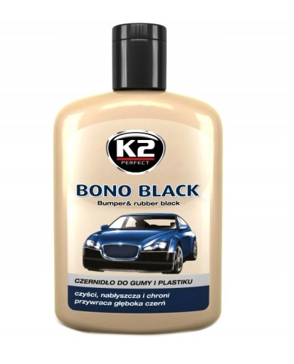 K2 BONO LIQUID BLACK NA GUMU A PLASTY 200ml