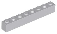 LEGO 3008 BRICK 1x8 svetlosivá LBG NOVINKA (4g)