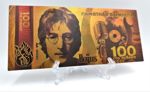 Krásna zberateľská bankovka Johna Lennona Beatles