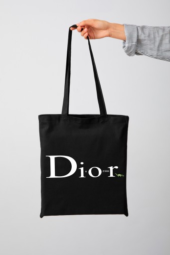 Nákupná taška Cotton Shopper s potlačou čiernej farby ako darček