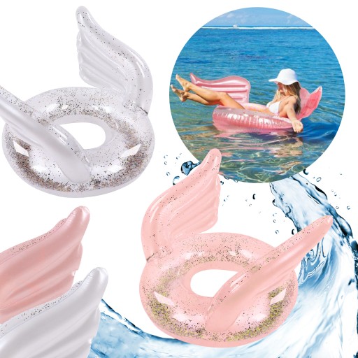 PLAVECKÝ veľký nafukovací matrac GLITTER vodný