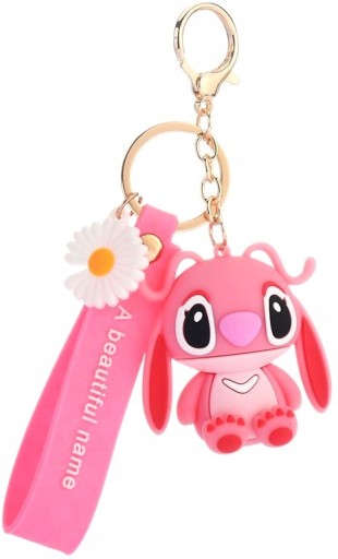 Angel Stitch Keychain Medvedík na kľúče kabelky tašky ružový medvedík ružový medvedík