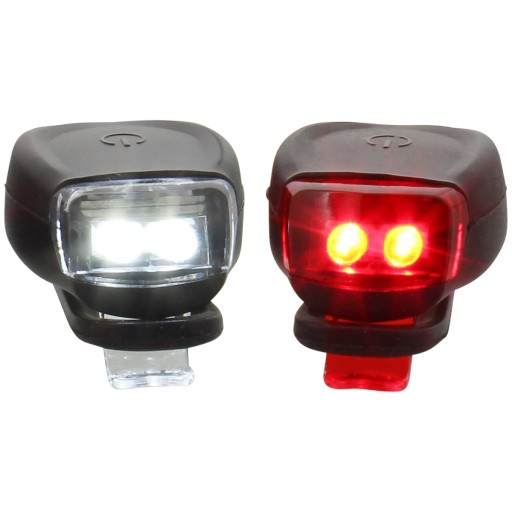 SET LED OSVETLENIA PRE BICYKEL PREDNÉ A ZADNÉ