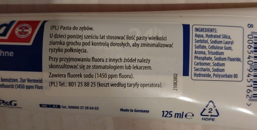 blend-a-med Rundumschutz Classic 24h chráni pred zubným kazom Pasta 125ML