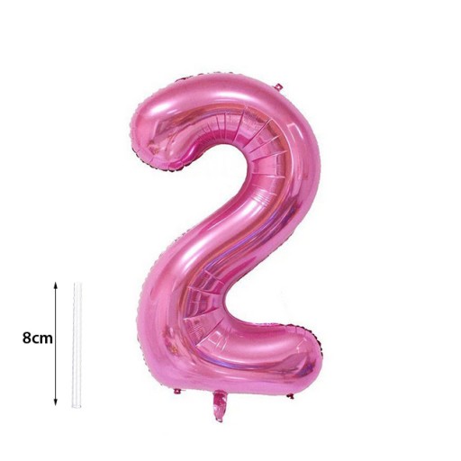 FÓLIOVÝ BALÓN ČÍSLO 1, STRIEBORNÝ, VEĽKÝ, XXL, 100cm