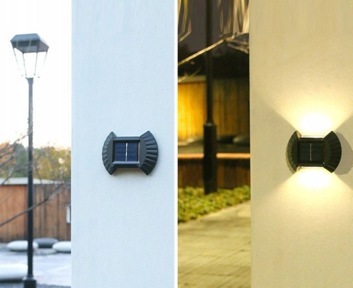 SOLÁRNA LAMPA NÁSTENNÁ LAMPA Záhradná LED 3862