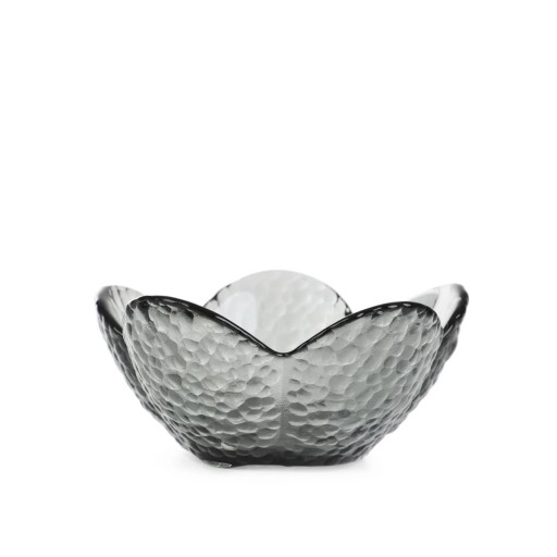 LONNY miska v tvare kvetu, šedá 9x4 cm HOMLA