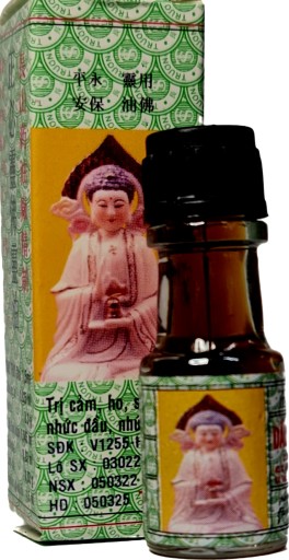 BUDDHIST OIL MINT FENCENSE BUDDHA LIEK NA BOLESTI HLAVY ZUBNÝCH KĹBOV