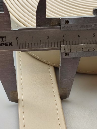 Eko kožený popruh na kabelku 30 mm / 1 m svetlo béžový