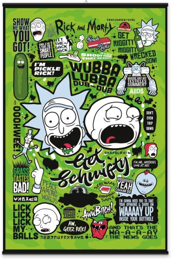 Originál plagátu Rick and Morty Citáty 61x91,5 cm