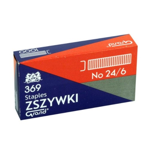 KANCELÁRSKE VÝROBKY 24/6 SPONKY 1000 KS, STRIEBORNÉ