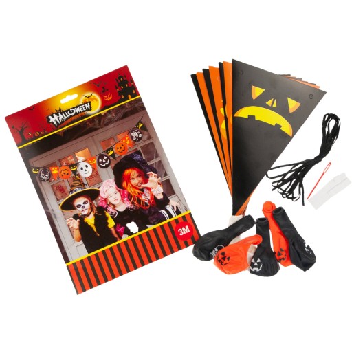 HALLOWEENSKÉ VENCICE S BALÓNMI VEĽKÁ DEKORÁCIA
