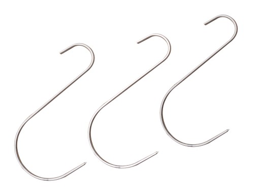 Háčik na údenie, veľký, Sharp, INOX háčiky, 1 ks Pevné!