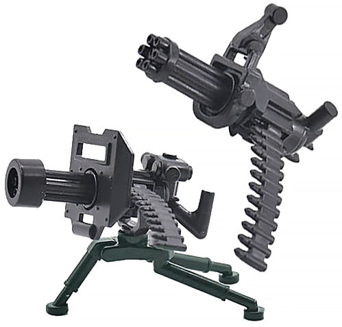 MINIGUN bloky zbrane figúrky zbrane armáda figúrky armády puška pre deti