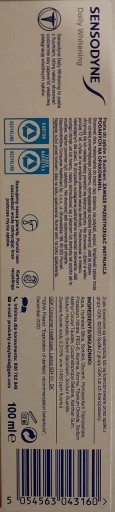 Sensodyne 100ml Daily Whitening XL ochrana proti precitlivenosti 24/7+