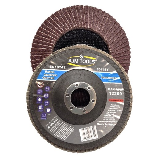KLAPKOVÝ KOTOUČ KLAPOVÝ BRÚSNY KOTÚČ NA KOV 125mm RADIEL P80 2 ks.