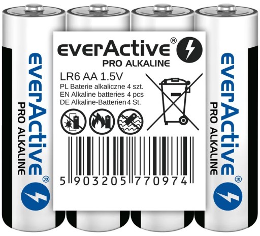Everactive AA alkalická batéria (R6) 4 ks.