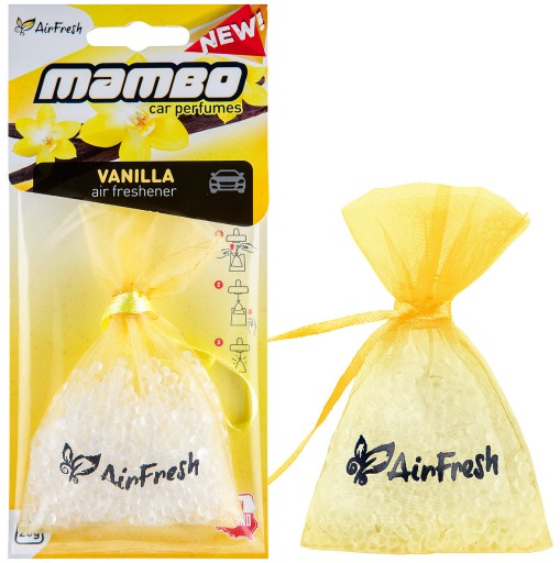 Prívesok na tašku AirFresh MAMBO s vôňou VANILIA