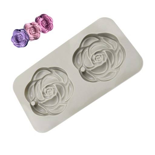 Forma silikónová forma na mydlo ROSE ROSE 2 ks.
