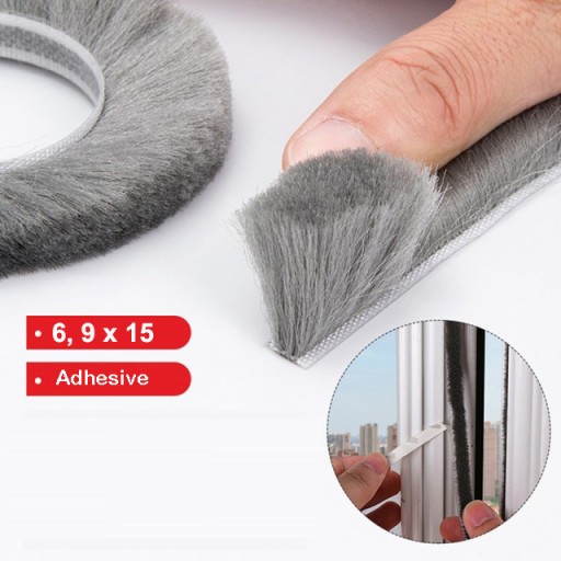 5 metrov BUMPER BRUSH Samolepiaca 15x6,9mm