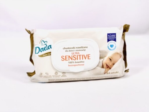 Dada Ultra Sensitive vlhčené obrúsky 64 kusov