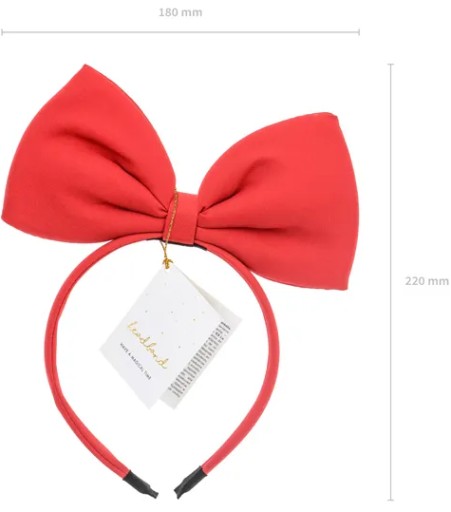 Dievčenská čelenka do vlasov Red Bow