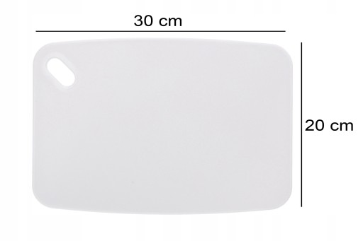 Dosky doska na krájanie 30x20 cm krémová plastová masívna kuchynka