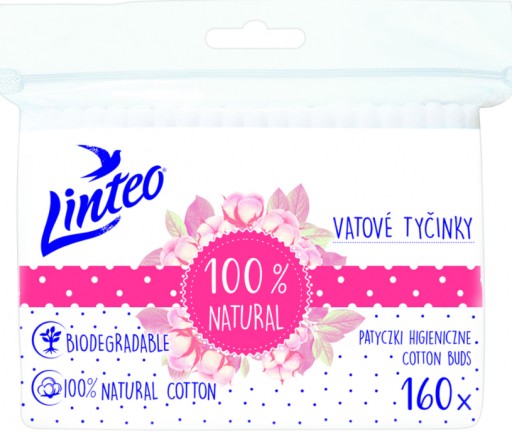 Vatové tyčinky Linteo 160 ks.