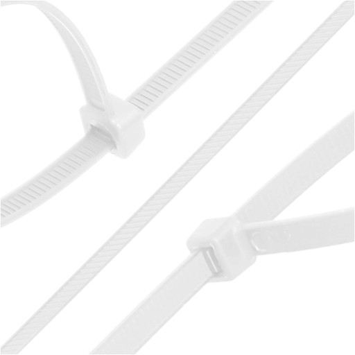 100x sťahovacie pásky Káblové pásky Zipsy 4,8 x 400 mm Silné UV sťahovacie pásky