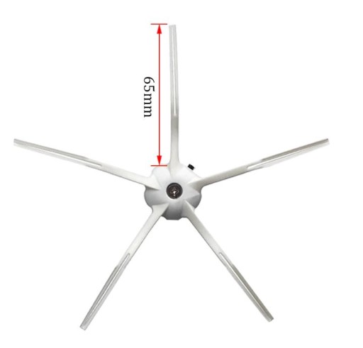 Biele gumené silikónové bočné kefy pre RoboRock S5/S6/S7/S7 max/Q7