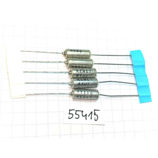 Tantal 47uF 6V 5x12 10% KEMET T110 axiálny x5