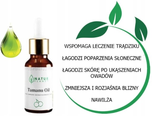 TAMANU OLEJ 100% prírodný jazvy po akné odfarbenie TAMANU OLEJ 30ml