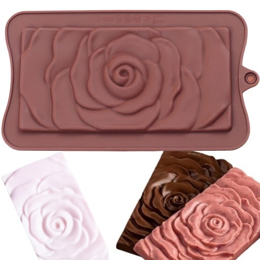 SILIKÓNOVÁ FORMA NA ČOKOLÁDOVÝ TANIER FLOWER ROSE 916