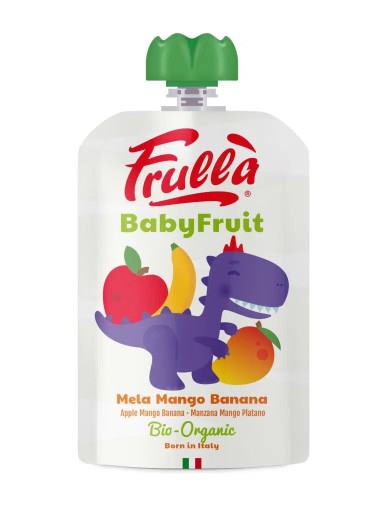 OVOCNÁ KABELKA JABLKO - MANGO - BANÁN BEZ PRIDANÝCH CUKROV, BEZLEPKU OD