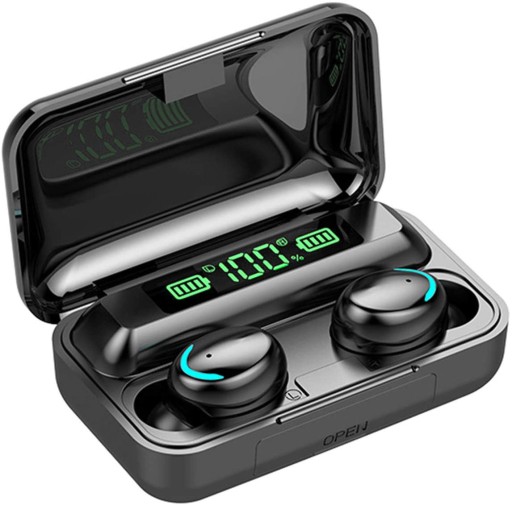 BEZDRÔTOVÉ SLÚCHADLÁ BLUETOOTH S MIKROFÓNOM POWERBANK F9 PRO MODEL 2024