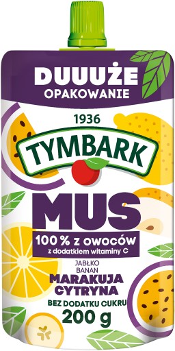Ovocná pena pre deti Mučenka Citrón 200g Tymbark