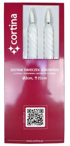 LED SVIEČKY 2 KS SET, AKUMULÁTOROVÉ SVIEČKY R6 21CM DEKORATÍVNE BIELE