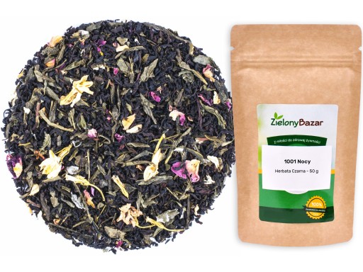 1001 NIGHTS čierny a zelený čaj, jazmín - 50g