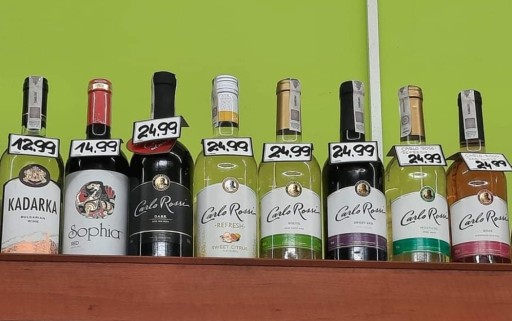 Cenníky fliaš, fľaša, likérka, zelená, papier, kartón, 100