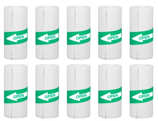 SAMOLEPIACI TERMOPAPIER PRE TEPLOtlačiareň DRUKUŚ 10 VALCOV, BIELY