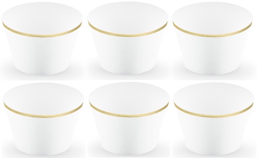 Biele košíčky na muffiny Krst a prijímanie 6 ks
