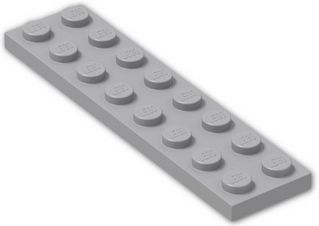 LEGO PLATE 2X8 SVETLO SIVÁ 3034