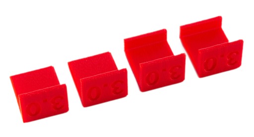 Dištančné podložky na nastavenie čiel 3mm, 4 kusy